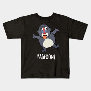 Bab-foon Funny Baffoon Baboon Pun Kids T-Shirt